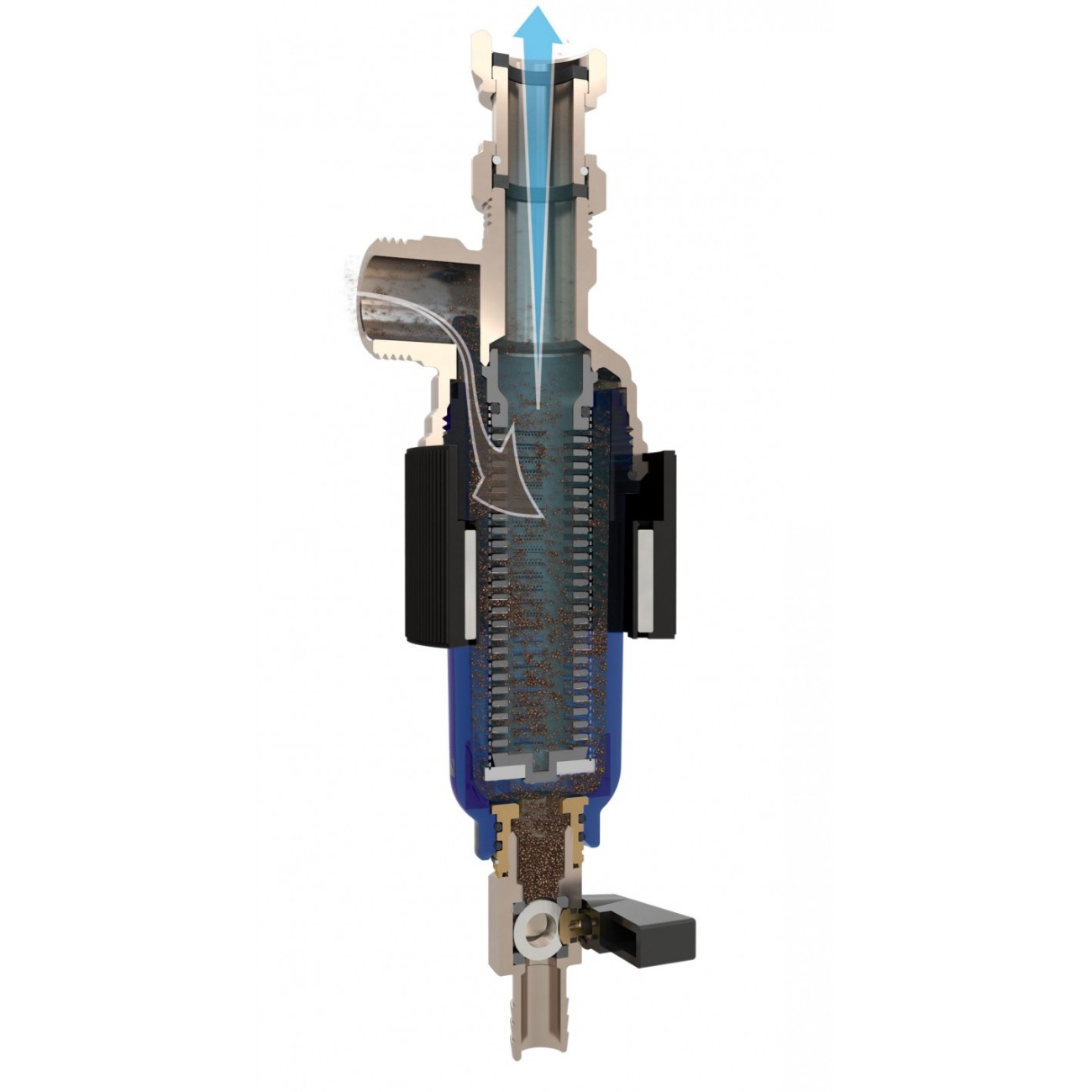 Filtru antimagnetita 3/4 cu purjare, 11000 Gauss