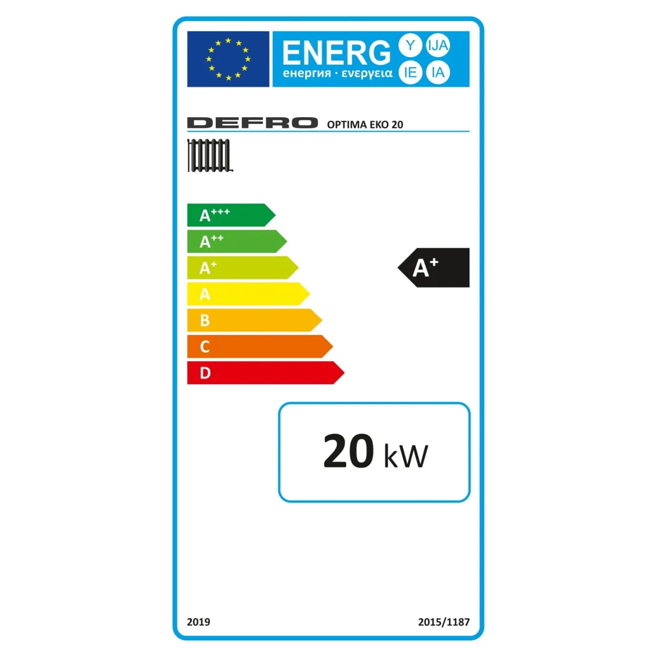 Cazan pe combustibil solid Defro OPTIMA EKO 12 kW