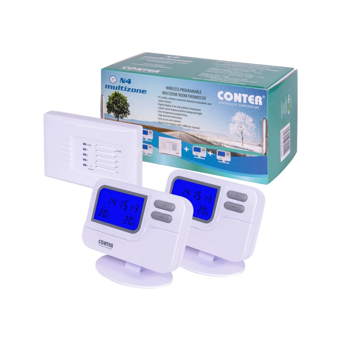 Termostat Electronic Multizonal N4 (1RX+2TX)