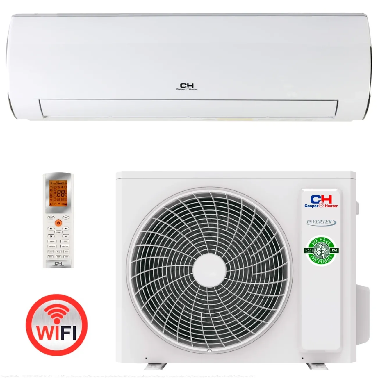 Кондиционер Cooper&Hunter Daytona CH-S24FTXD2 Белый - 24000 BTU