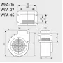Ventilator WPA X6 / 67W / 245m3/h