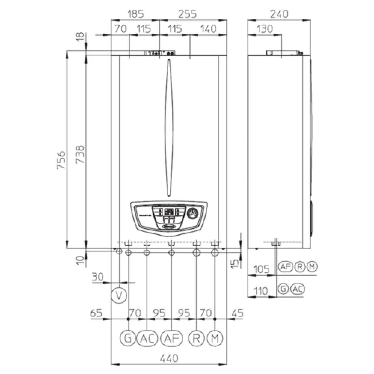Cazan pe gaz Immergas Eolo Mythos D 24 kW