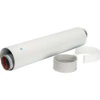 Prelungire coaxială pentru coș convențional d.100/60 mm, l 500 mm