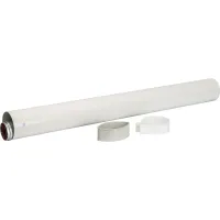 Prelungire coaxială pentru coș convențional d.100/60 mm, l 1000 mm