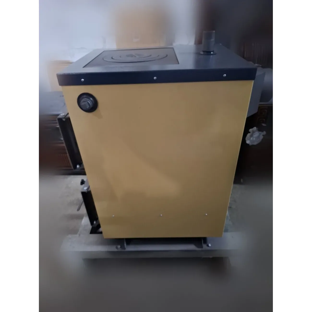 Cazan combustibil solid KP ALTEP - 15 kW cu plita ordinara