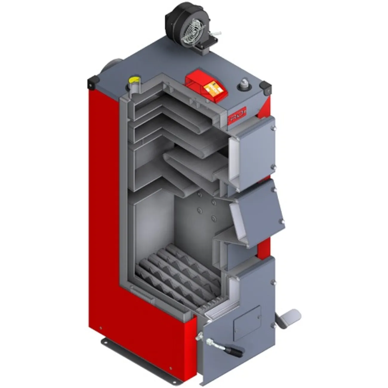 Cazan combustibil solid Defro Optima Komfort Plus 15 kW