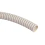 Furtun gofrat flexibil 16 mm (5/8") alb pentru instalații AC