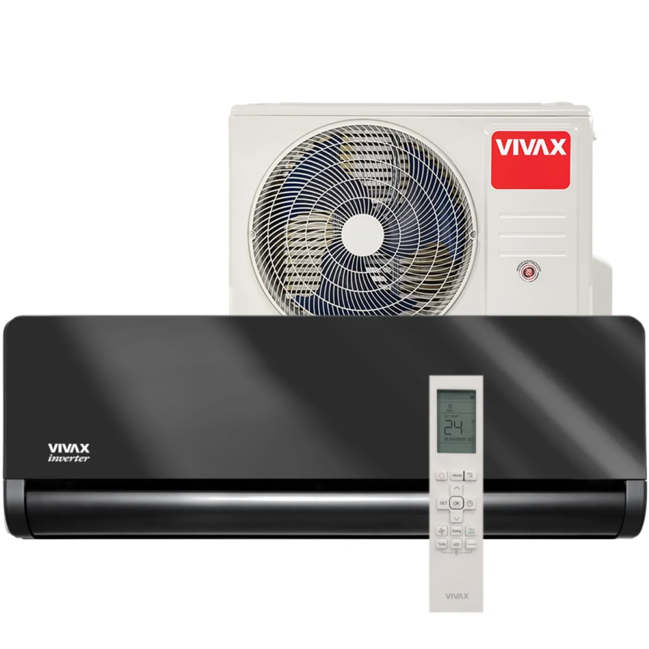 Кондиционер VIVAX H-Design 12000 BTU ACP-12CH35AEHI+ Зеркальный серый