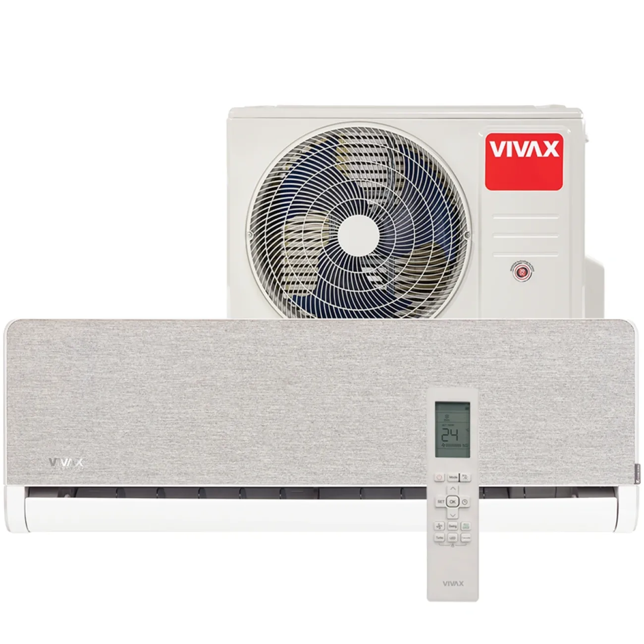 Кондиционер VIVAX H-Design 12000 BTU ACP-12CH35AEHI+ Серебристый