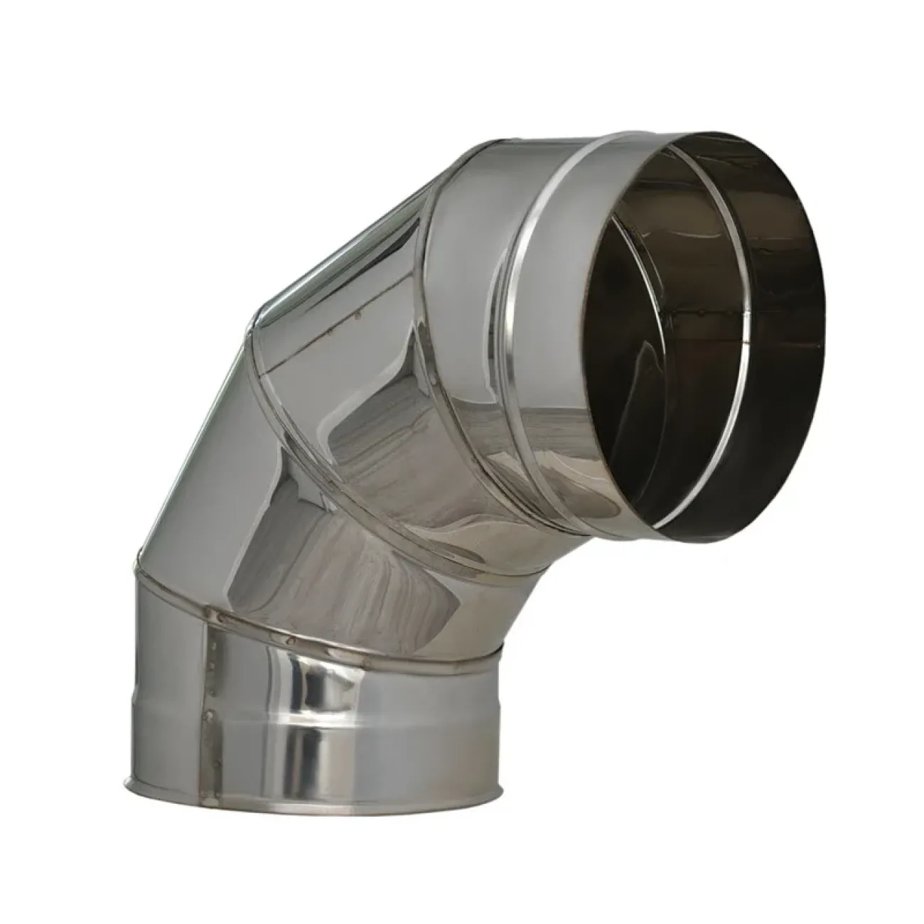 Cot 90 grade pentru cos de fum SW D150, inox 304, 0,5 mm