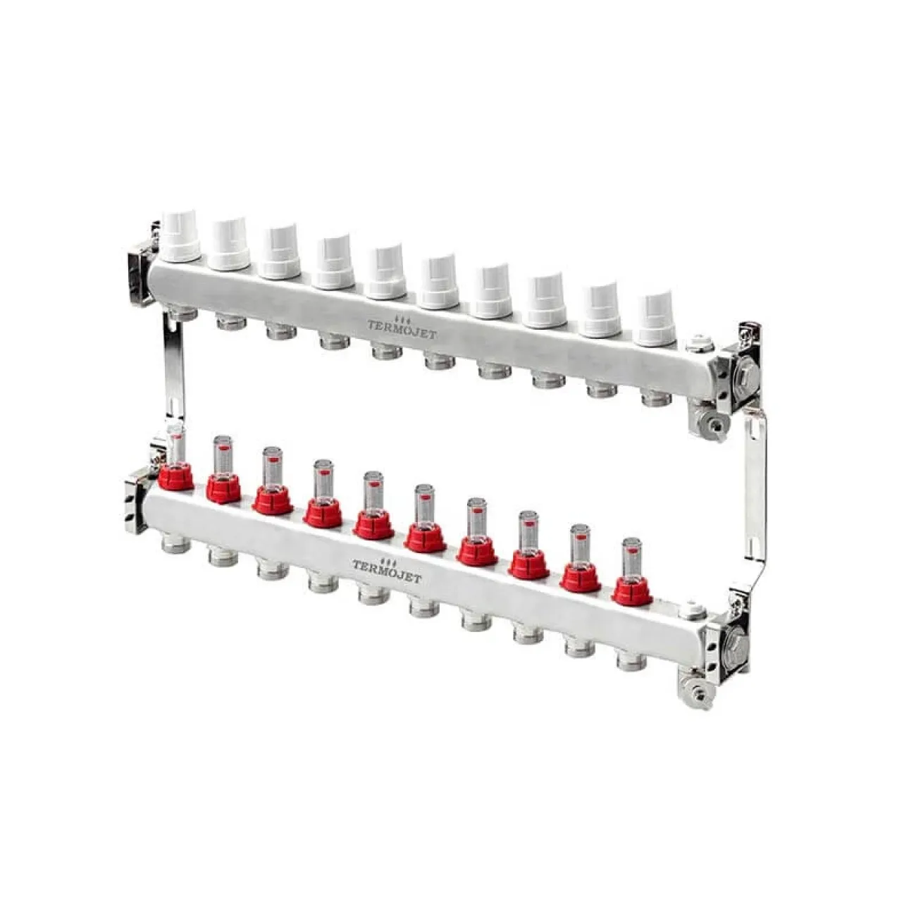 Set distribuitor inox 10 cai cu debitmetru TJ-W-10