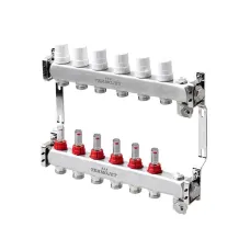Set distribuitor inox 6 cai cu debitmetru TJ-W-06