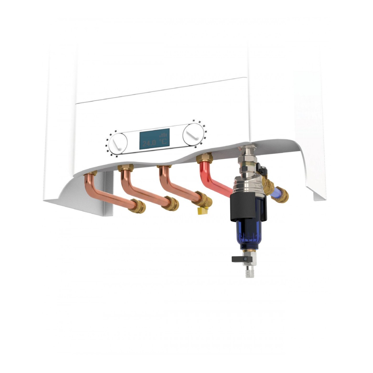 Filtru antimagnetita 3/4 cu purjare, 11000 Gauss