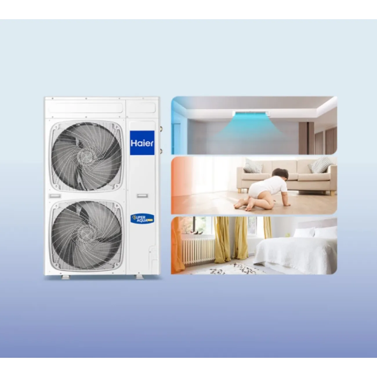 Тепловой насос сплит-система Haier Super Aqua 4 кВт, воздух-вода