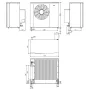 Pompă de căldură aer/apă NIBE F2120 - 16 kW  și apă caldă