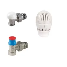 Set robineti GIACOMINI cu cap termostatat 1/2