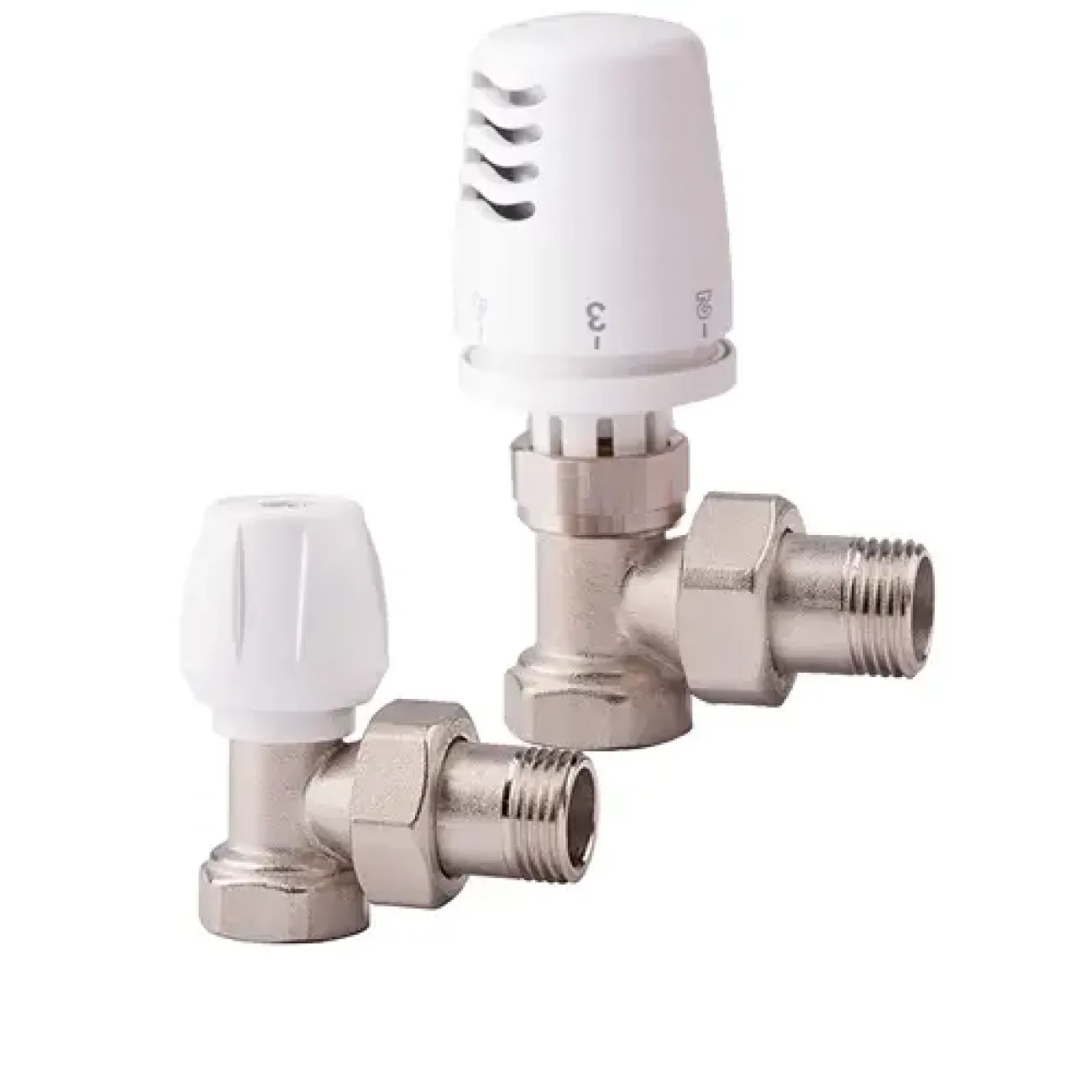 Set robineti cap termostat ICMA tur-retur 1/2 