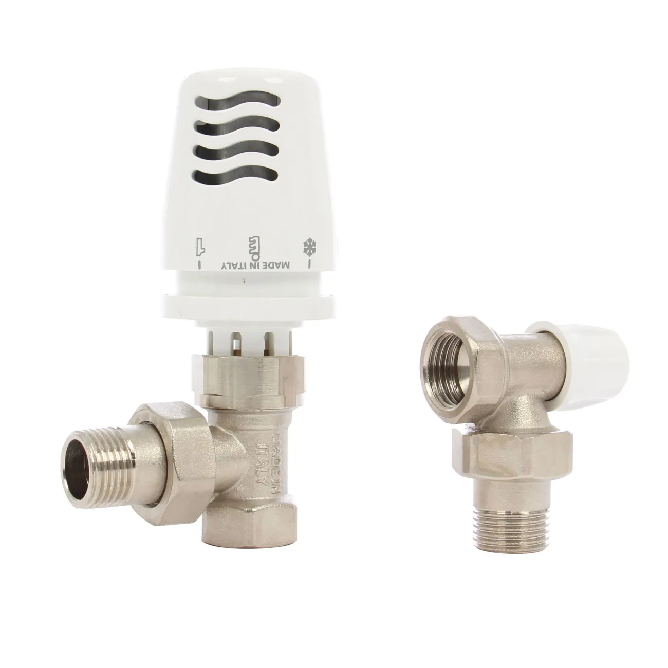 Set robineti cap termostat ICMA tur-retur 1/2 