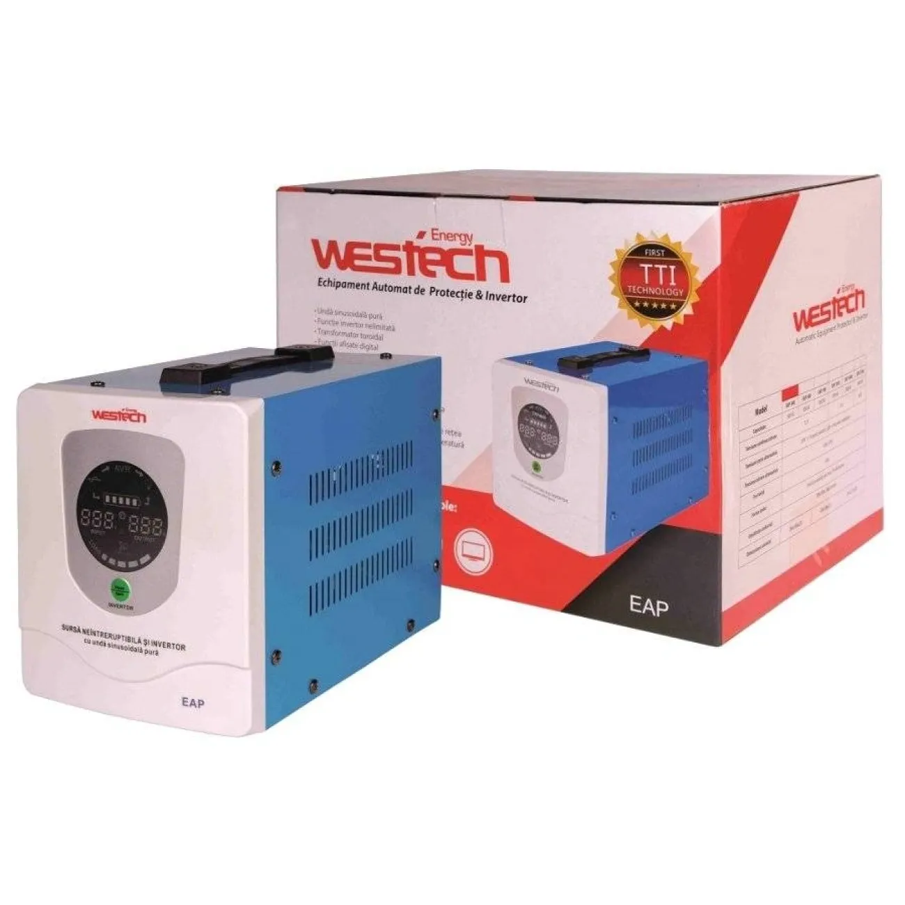 Источник бесперебойного питания типа Westech EAP-700, 700 Вт/1000 ВА-12 В