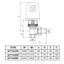 Set robineti cap termostat ICMA tur-retur 1/2 