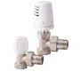 Set robineti cap termostat ICMA tur-retur 1/2 