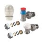 Set robineti GIACOMINI cu cap termostatat 1/2x16